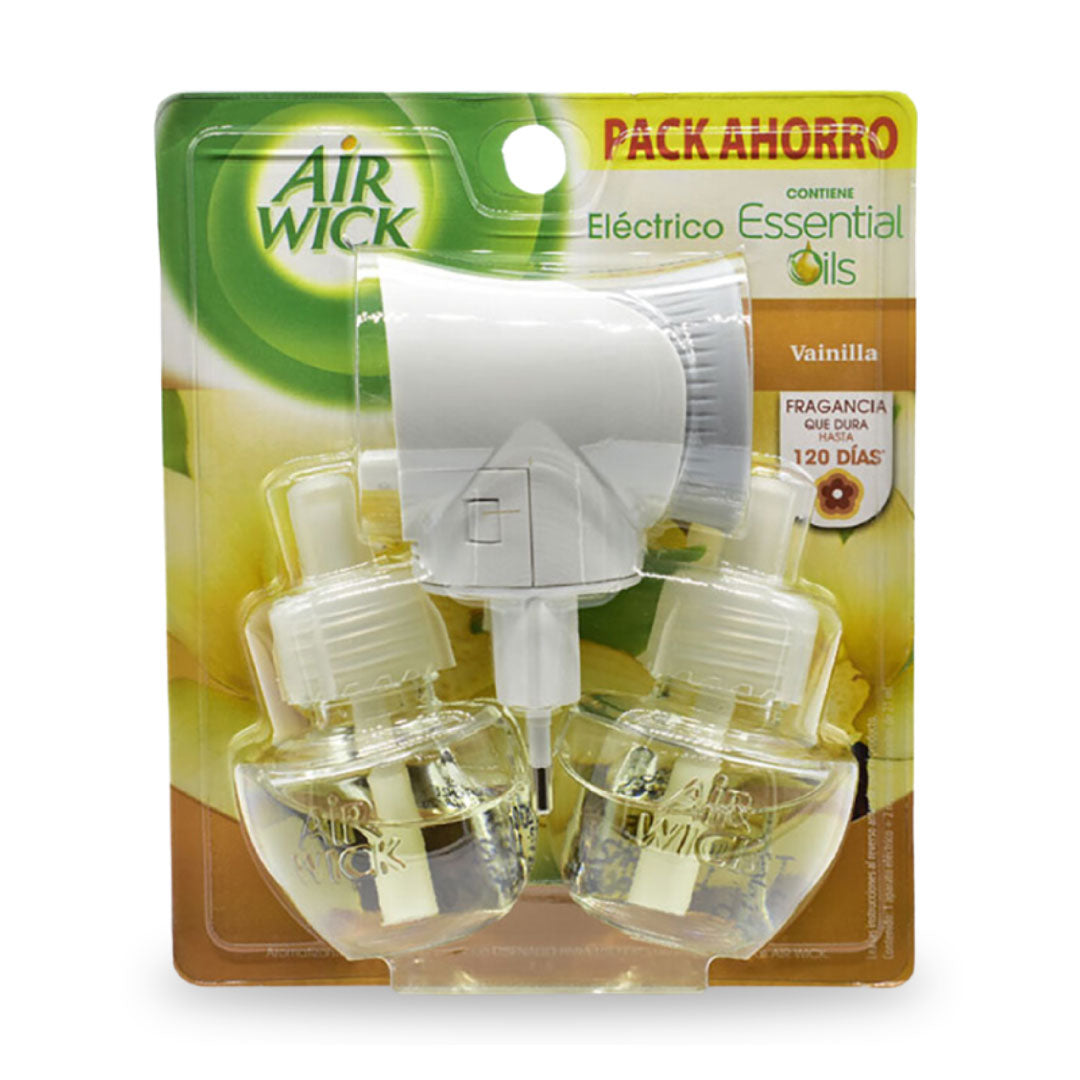 Desodorante Air Wick Electico Aparato+2 repuestos Vainilla 21 ml – aseomira